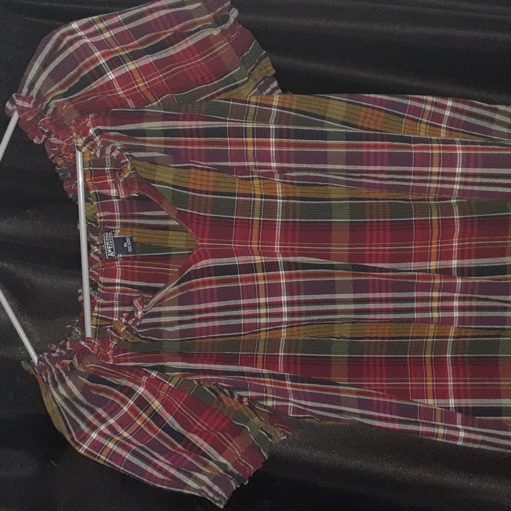 Women's Top, Amercian Living, XL, Multicolored Plaid